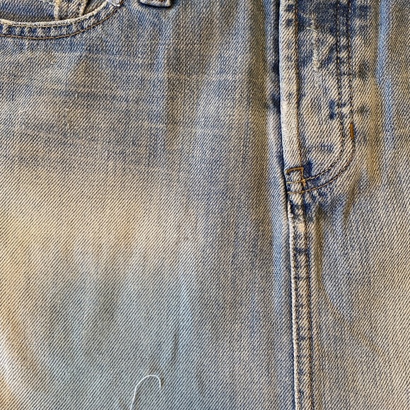 Abercrombie denim mini skirt 100% cotton size 8 light wash - Picture 8 of 8